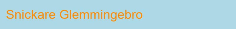 Snickare i Glemmingebro